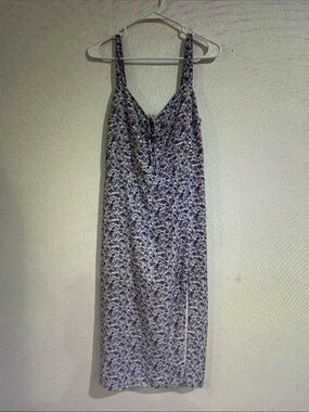 Abercrombie & Fitch Blue Floral Midi Dress